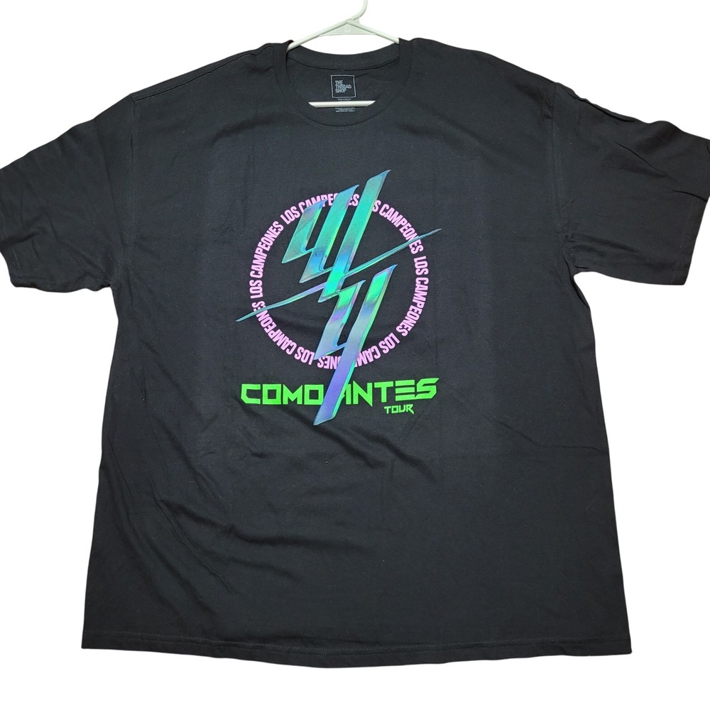 Wisin Y Yandel Los Campeones Comandantes Tour Black Concert T-Shirt 2XL